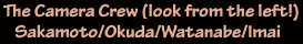 CAMERA CREW NAMES